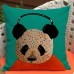 Panda Cartoon Dog Cat Pillow Cases Cotton Linen  Sofa Cushion Cover Pillow Cover   162696334666